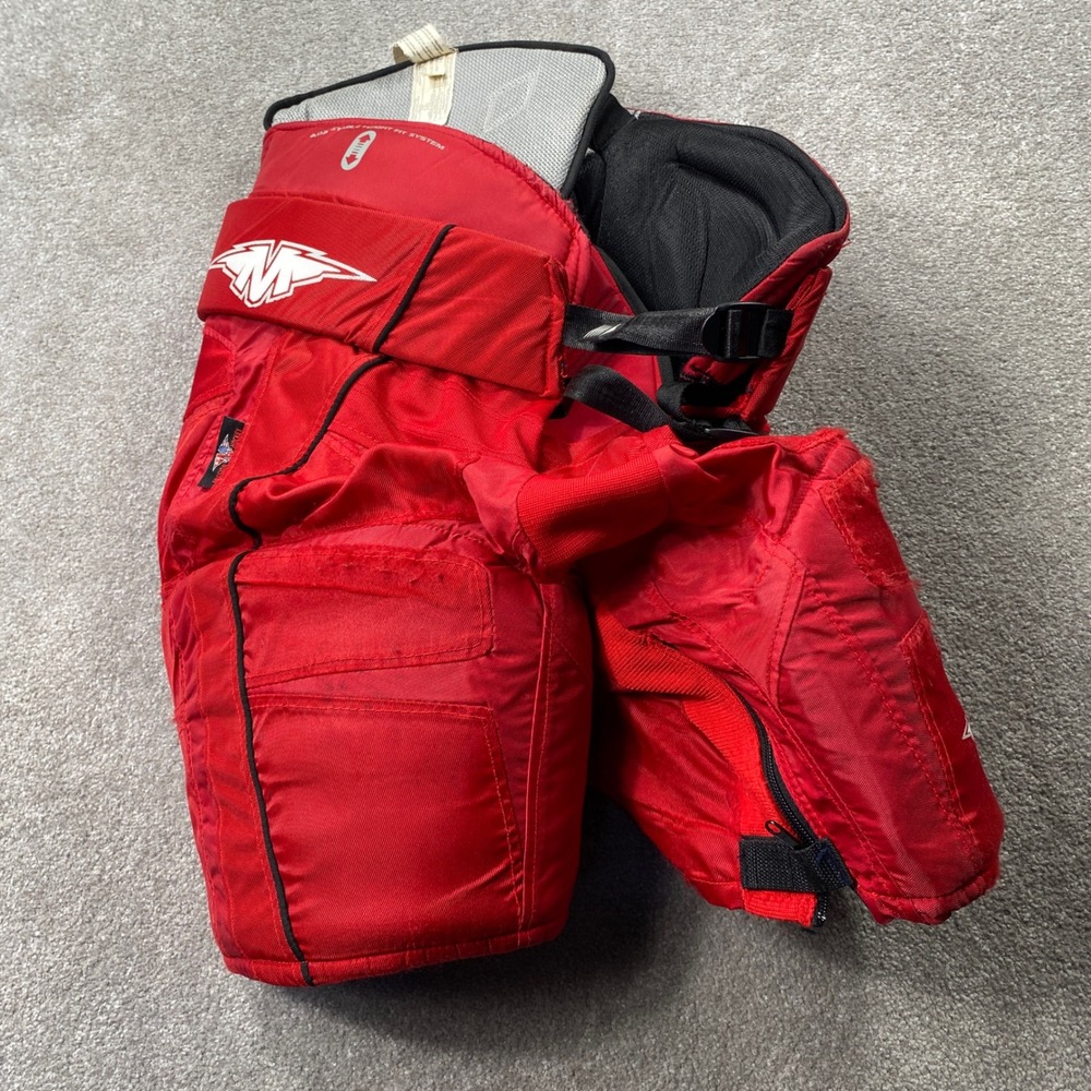 Mission Fuel 110 Hockey Pants Senior Small Red FSP Floating Spine Protector